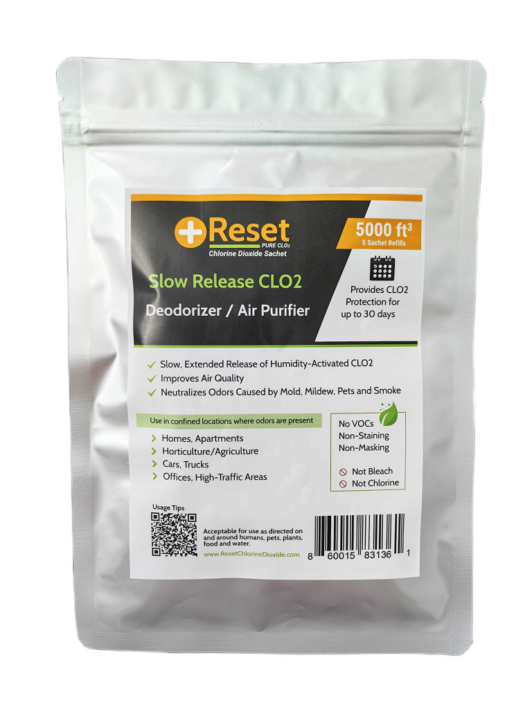 Reset Slow Release sachet kit for 5,000 cubic feet