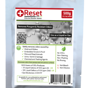 Front label Reset Red 500g package