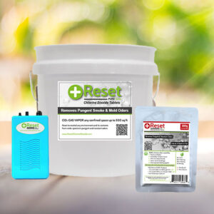 Reset 3.5 Gallon Bundle with 3.5 gallon plastic container, 25 Reset 20g tablets and an aerator
